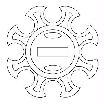 【素材】戦国BASARA石田三成/無名刀鍔