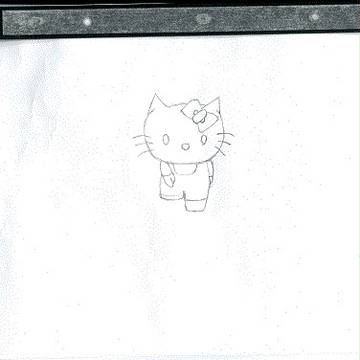 キティちゃんを歩かせてみた