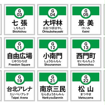 [台北地下鉄/台北メトロ]松山線　和式駅名化と都営地下鉄の標識化