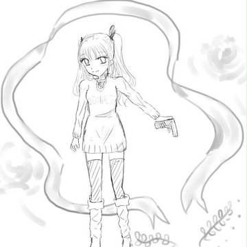 落書き 女の子
