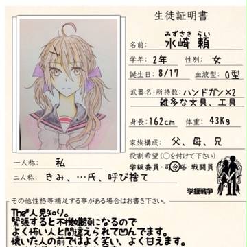 【絵描き】水﨑 頼【学級戦争】