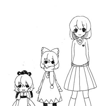 それぞれの身長比みたいな