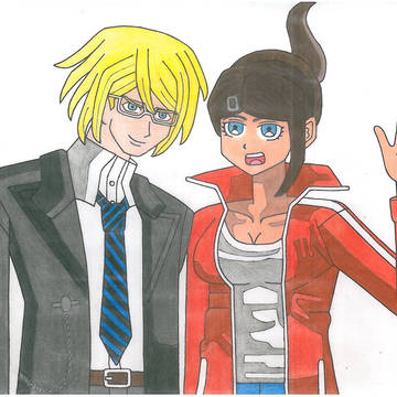 togami y asahina dibujo