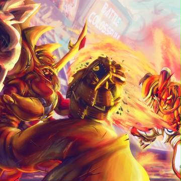 Shinegreymon vs H-Kabuterimon
