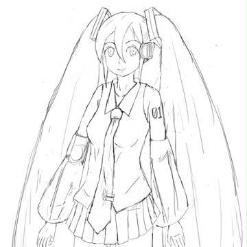 落書き　初音ミク