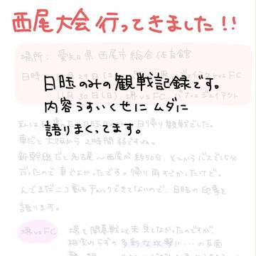 【文字ばっか】西尾大会感想【とちょっと落書き】