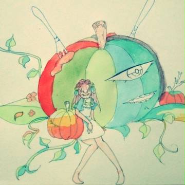 単眼娘とかぼちゃ