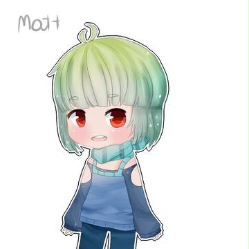 かわいい-ちび-マット-冬