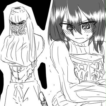 胸開きタートルネック