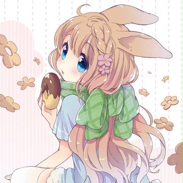 マフラー×うさ耳