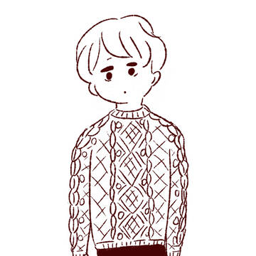かわいいニットの男の子