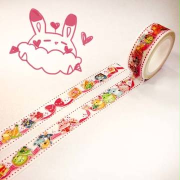 【CWT38/原創】棉花糰動物－紙膠帶&分裝片＊