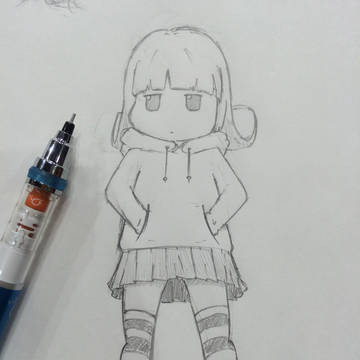 女の子　らくがき