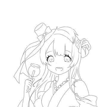 ことりちゅん塗り絵