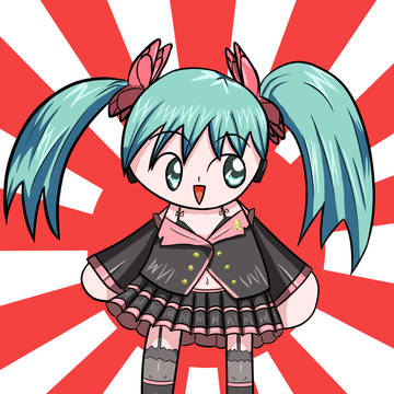 ツイッターアイコン用ミクさん（ハニーウィップver．）