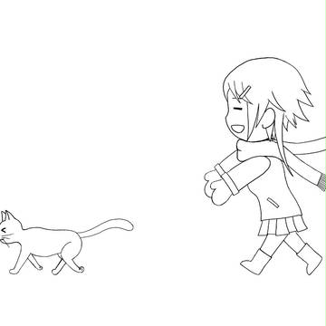 Jugando en la Nieve (Boceto)