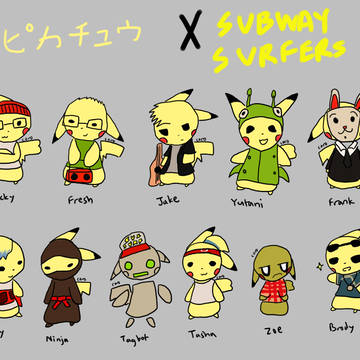 ピカチュウ X SUBWAY SURFERS