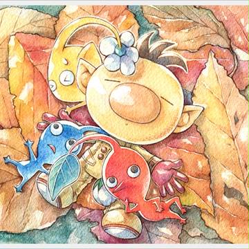 ピクミン、オリマ―とお昼寝