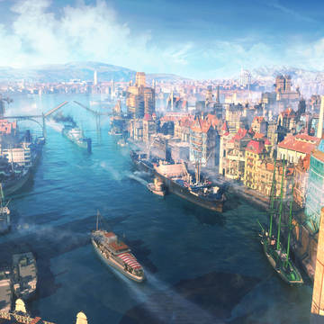 朝の海港