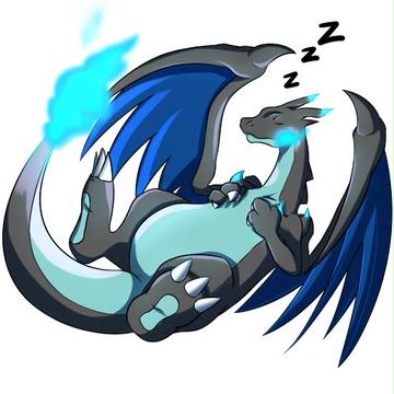 メガリザードンXは眠っている