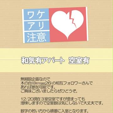 【ワケアリ】入居者募集