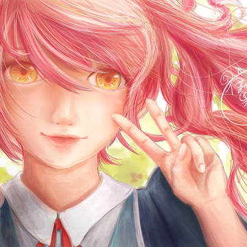 粉色少女