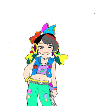 80年代風　少女画