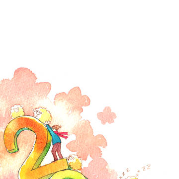 【フリー配布】2015年 年賀状 かわいい系