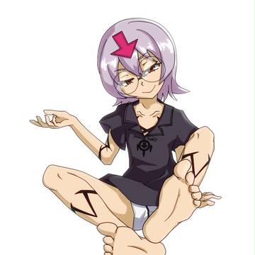 ベッドマンが足の裏を見せてくれるだけ
