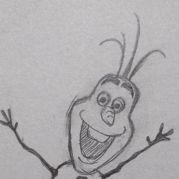 適当にオラフ描いてみた