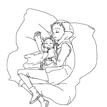 あかちゃんとおひるね