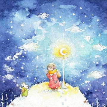 星雪の降る夜に