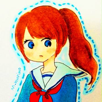 セーラー服とポニテ