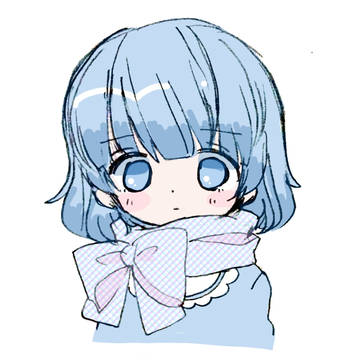 青いマフラー