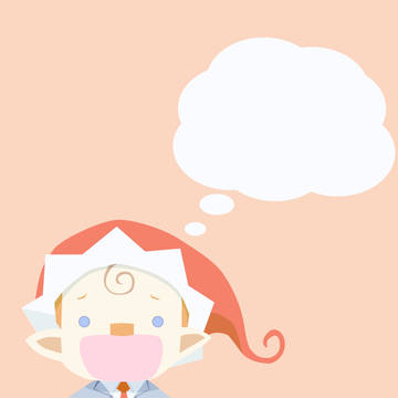 サンタ帽のなかたさん　