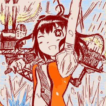 対空迎撃する艦隊のアイドル