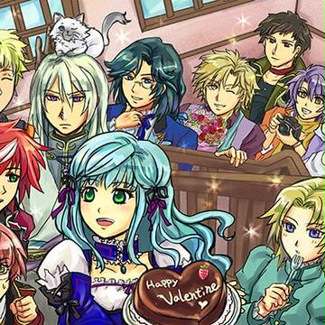 ネオロマカレンダー2月用イラスト(ネオアンジェリーク)
