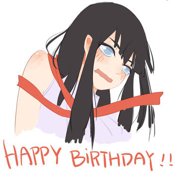 happy birthday hinataちゃんsurprise