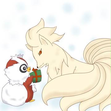 【ポケイス】小説挿絵【クリスマス】
