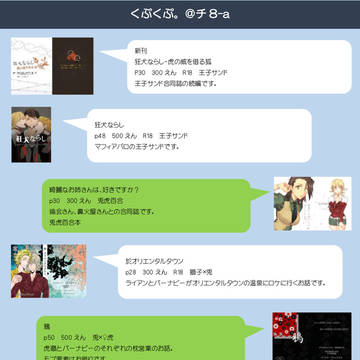 【CC大阪100】お品書き【にょた含めいろいろ】
