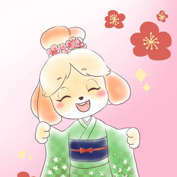 晴れ着のしずえさん