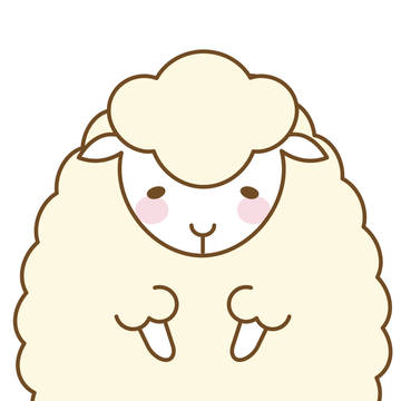 背景透過ひつじ