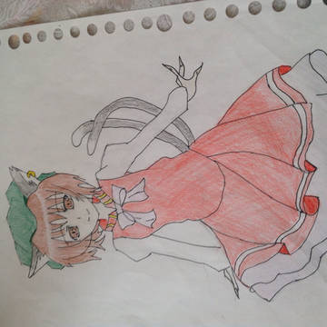 色鉛筆塗りちぇん