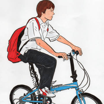 Blue bicycle