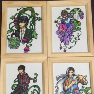 切り絵で鎧武のひとたち