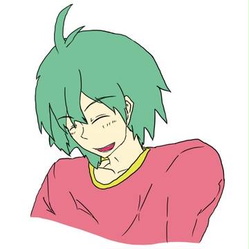 微笑む忠くん