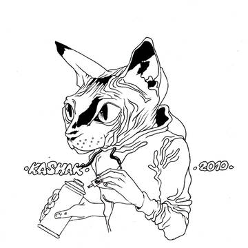 Graffiti cat