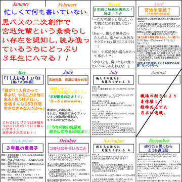 文字書き一年進化録2014