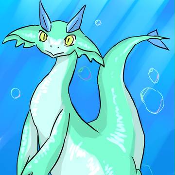 海の中のドラゴン