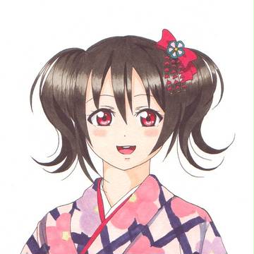 2015　年賀状用イラスト　矢澤にこ